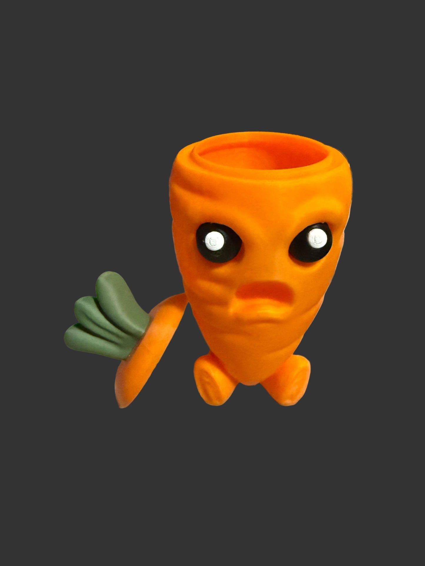 Crazed Carrot Container