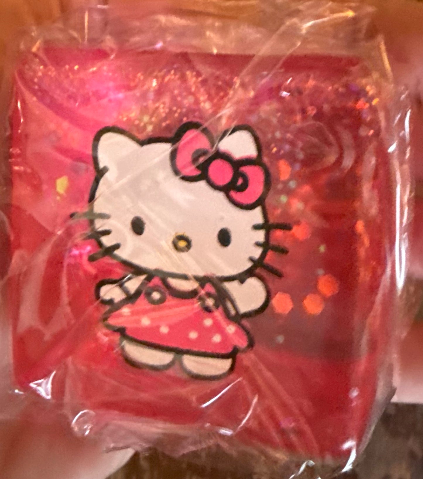 Generic Hello Kitty Glitter Squishy Cube